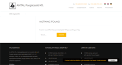 Desktop Screenshot of antalforgacsolo.hu